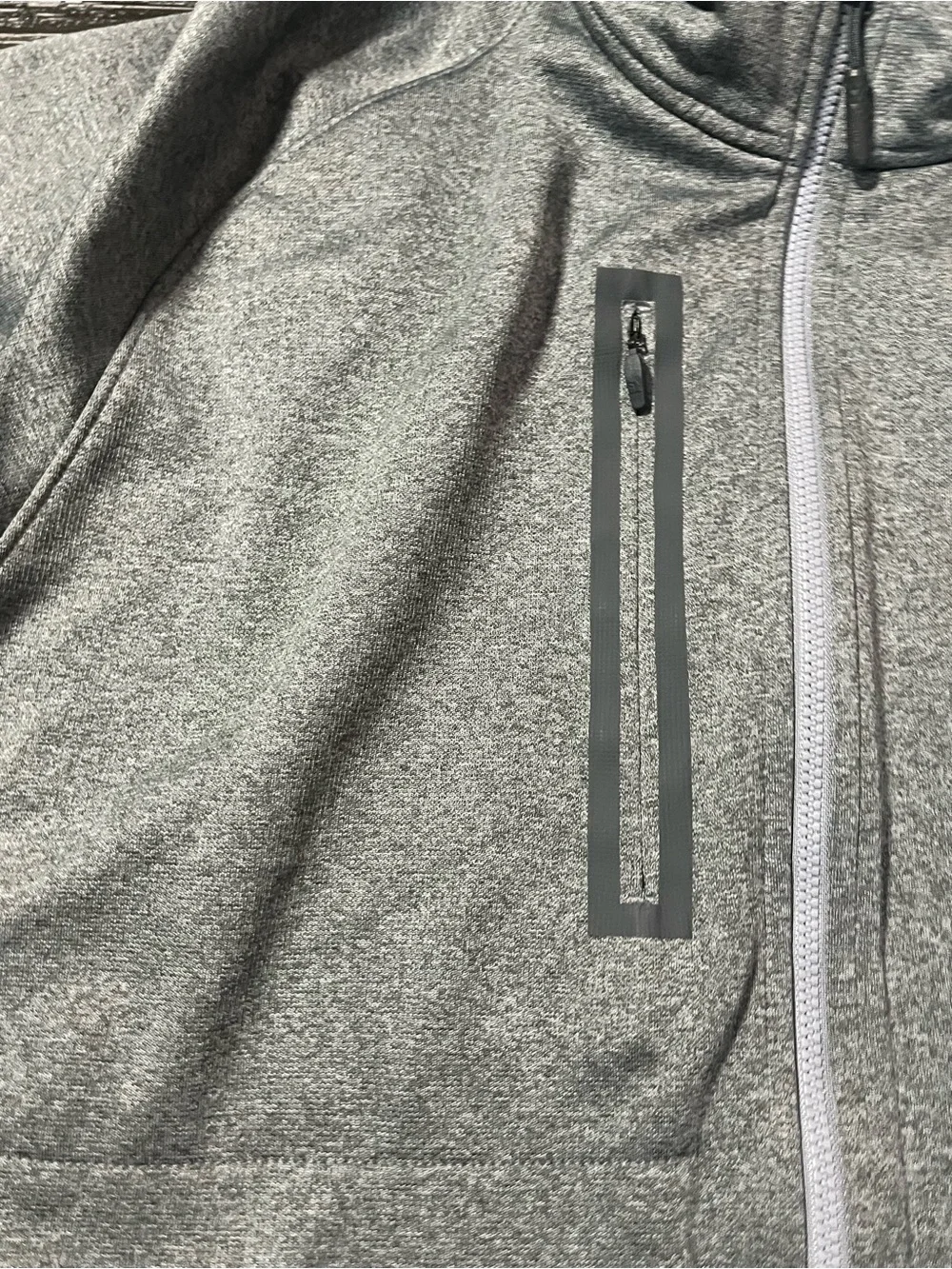 North Face Full Zip Pullover Quick Lane Bowl Detroit Gray Size XL